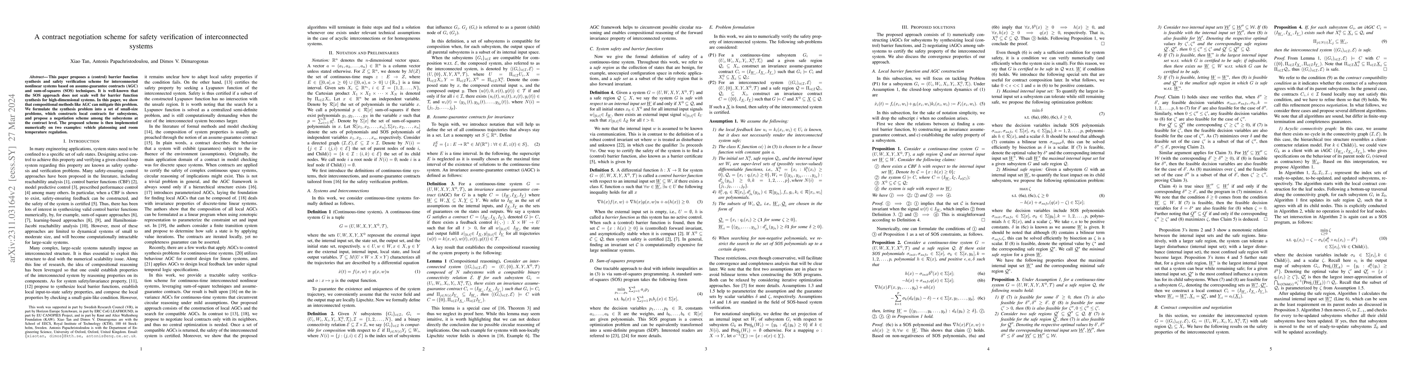 Thumbnail for A contract negotiation scheme for safety verification of interconnected
  systems