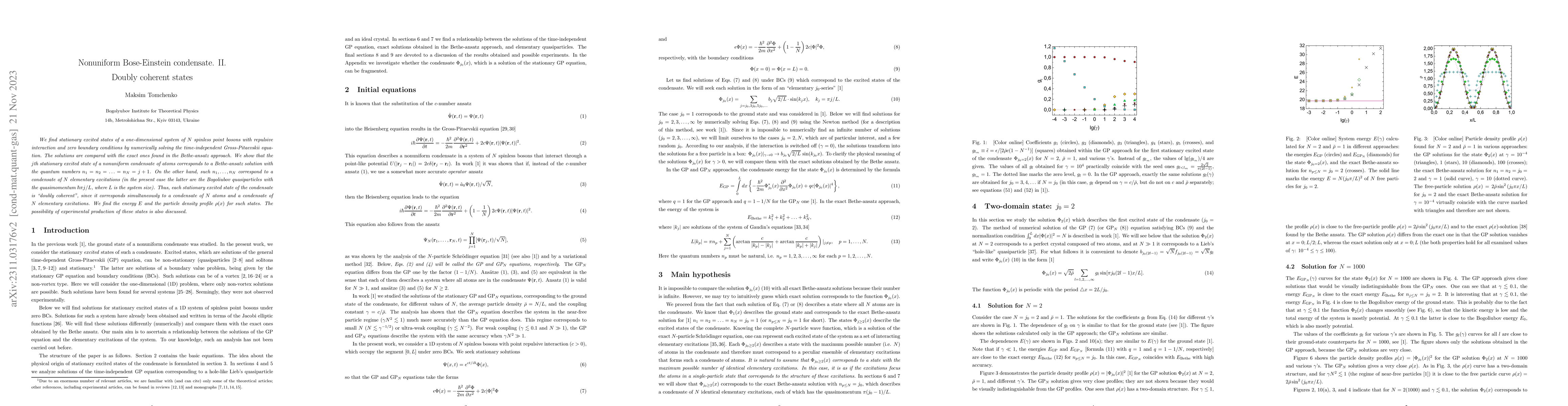 Thumbnail for Nonuniform Bose-Einstein condensate. II. Doubly coherent states