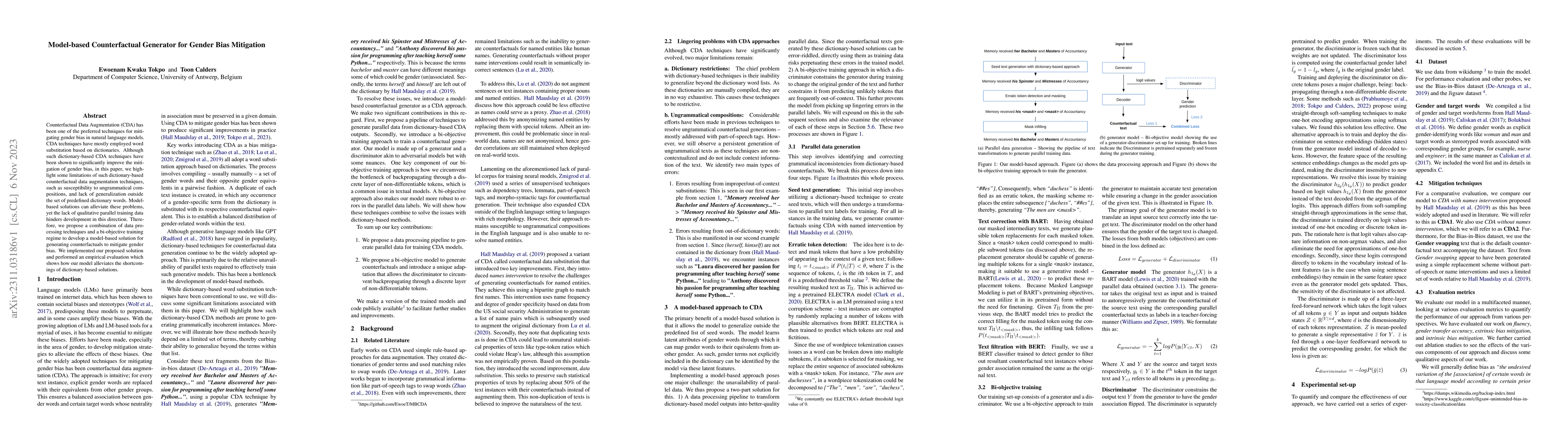 Thumbnail for Model-based Counterfactual Generator for Gender Bias Mitigation