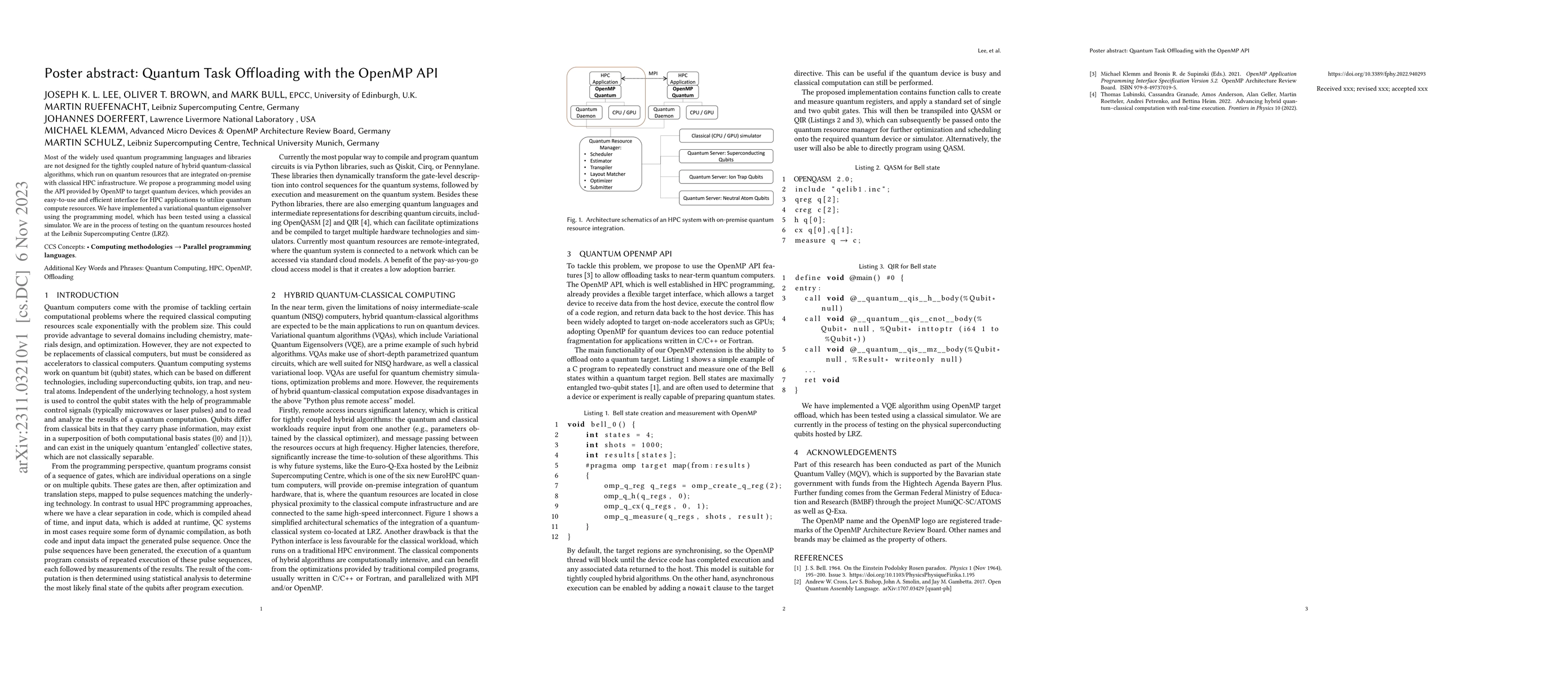Thumbnail for Quantum Task Offloading with the OpenMP API
