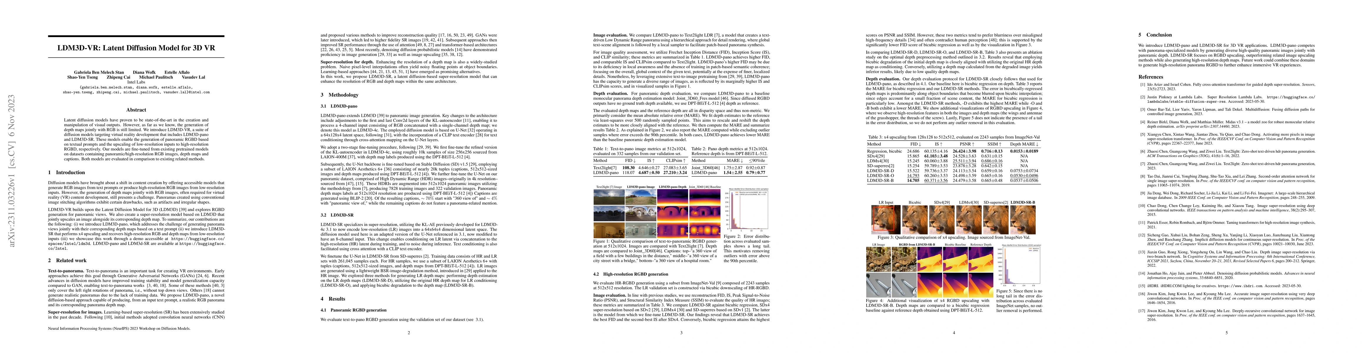 Thumbnail for LDM3D-VR: Latent Diffusion Model for 3D VR