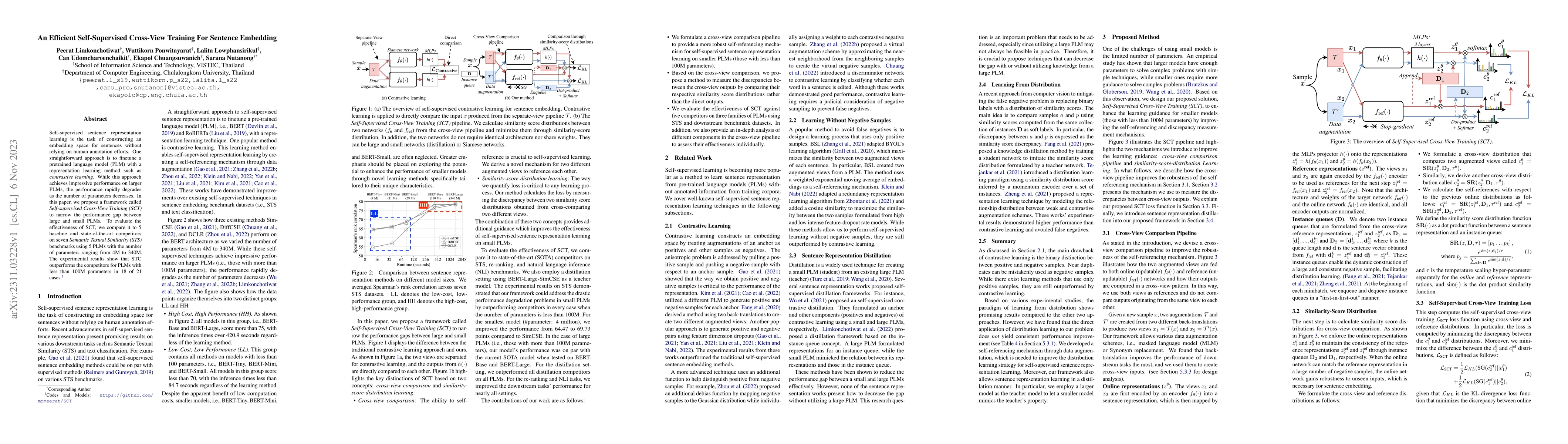 Thumbnail for An Efficient Self-Supervised Cross-View Training For Sentence Embedding