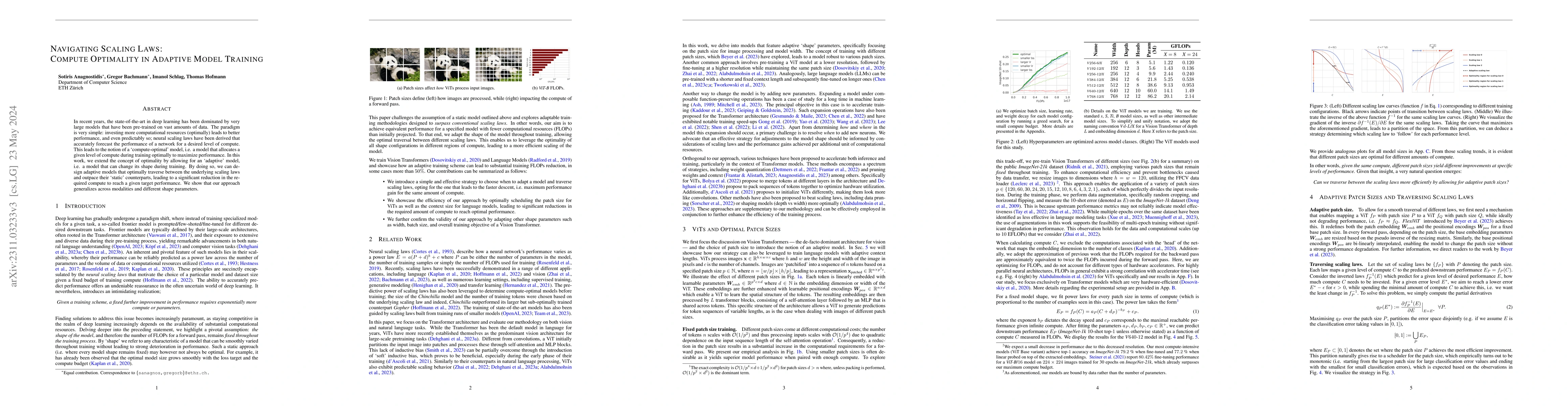Thumbnail for Navigating Scaling Laws: Compute Optimality in Adaptive Model Training