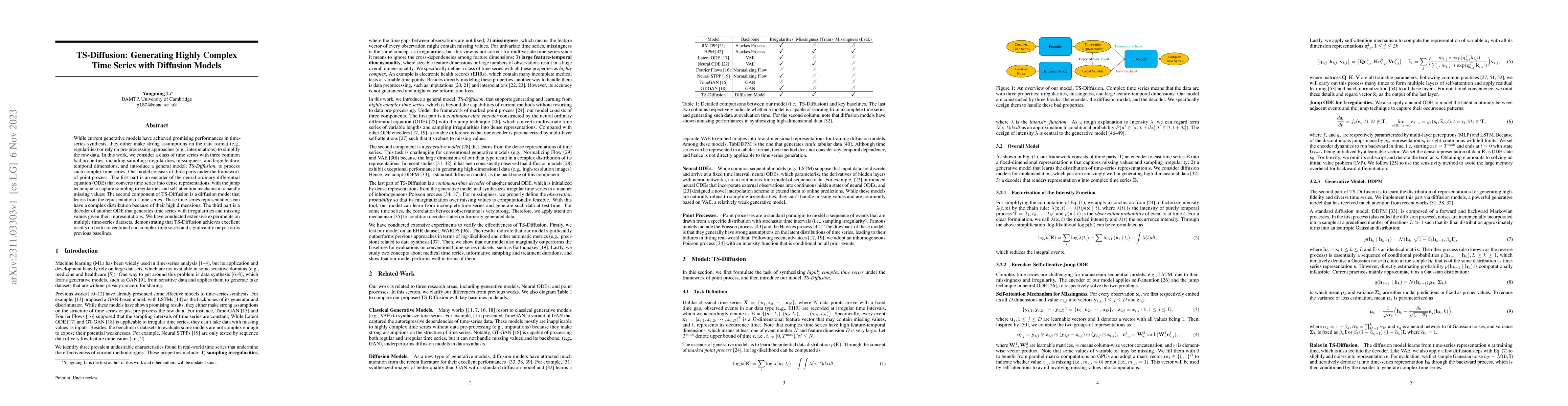Thumbnail for TS-Diffusion: Generating Highly Complex Time Series with Diffusion
  Models