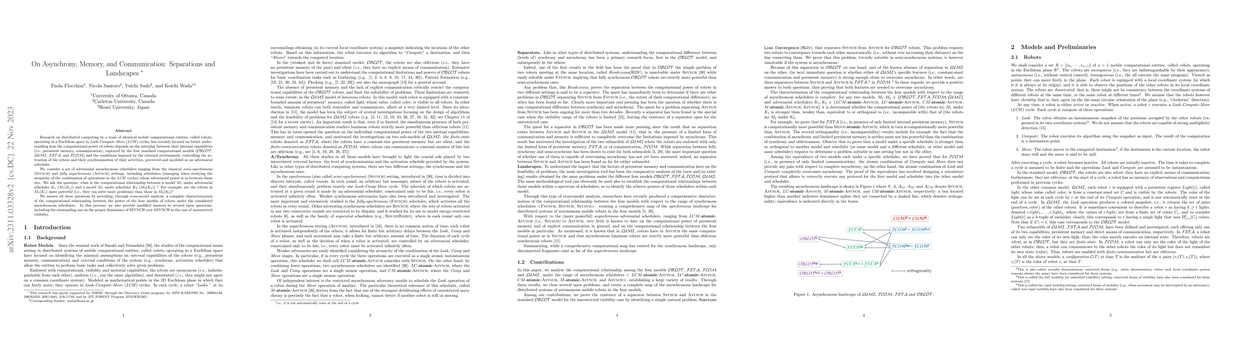 Thumbnail for On Asynchrony, Memory, and Communication: Separations and Landscapes