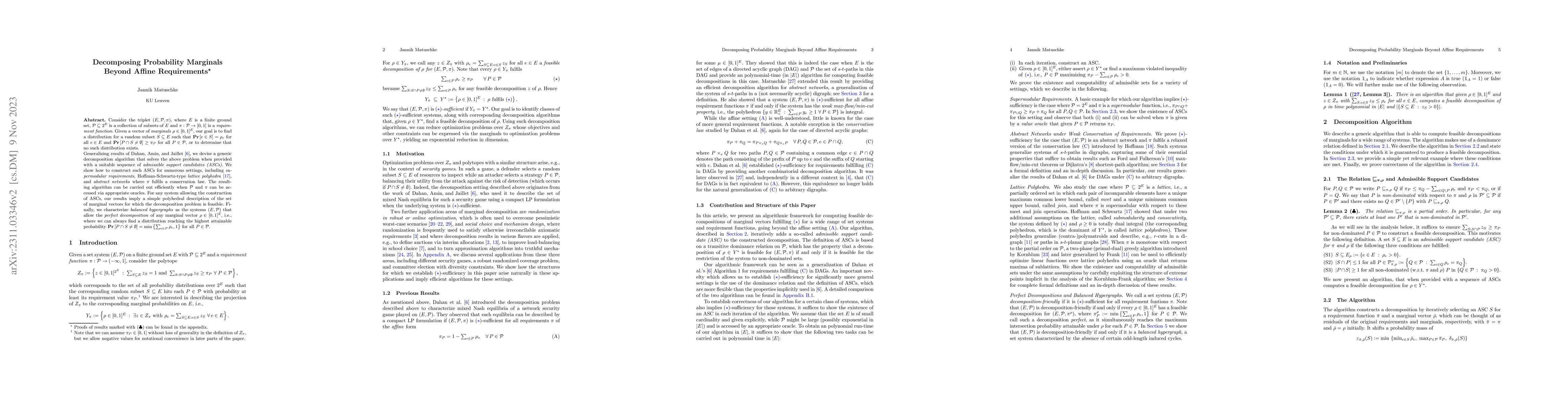 Thumbnail for Decomposing Probability Marginals Beyond Affine Requirements