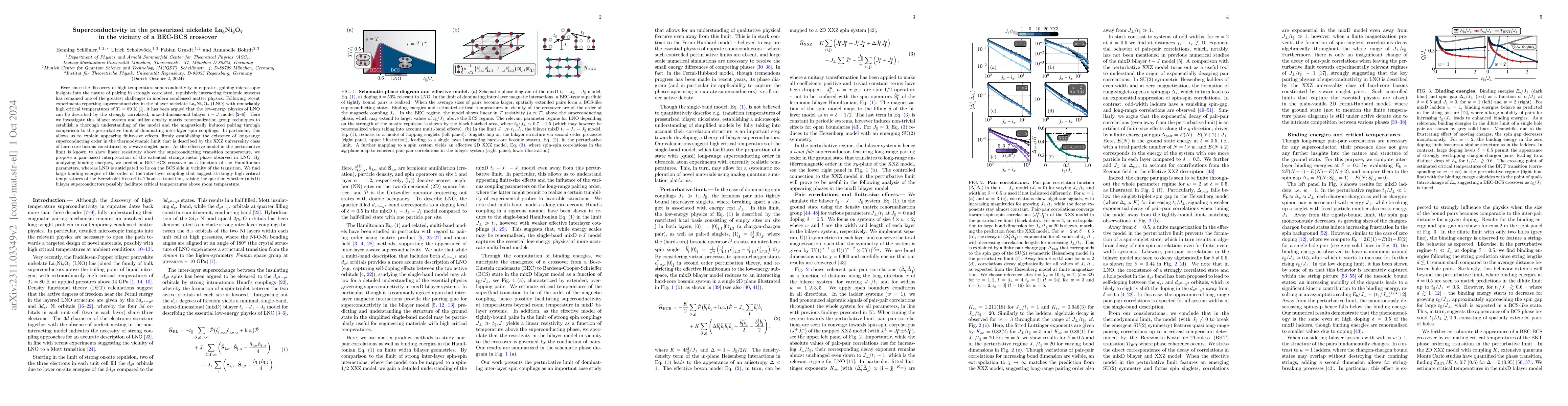 Thumbnail for Superconductivity in the pressurized nickelate La$_3$Ni$_2$O$_7$ in the
  vicinity of a BEC-BCS crossover