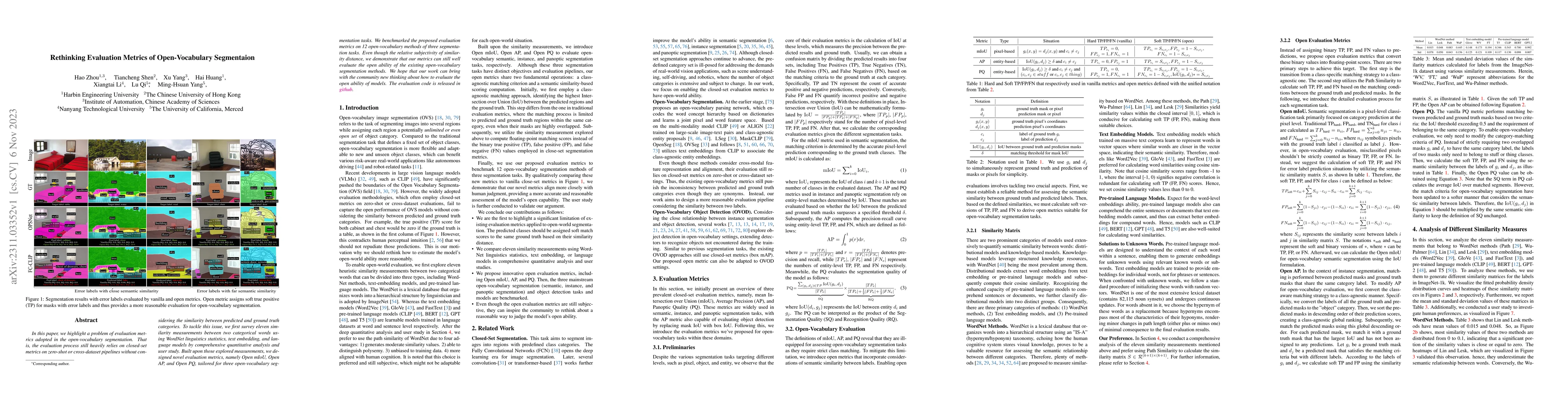 Thumbnail for Rethinking Evaluation Metrics of Open-Vocabulary Segmentaion