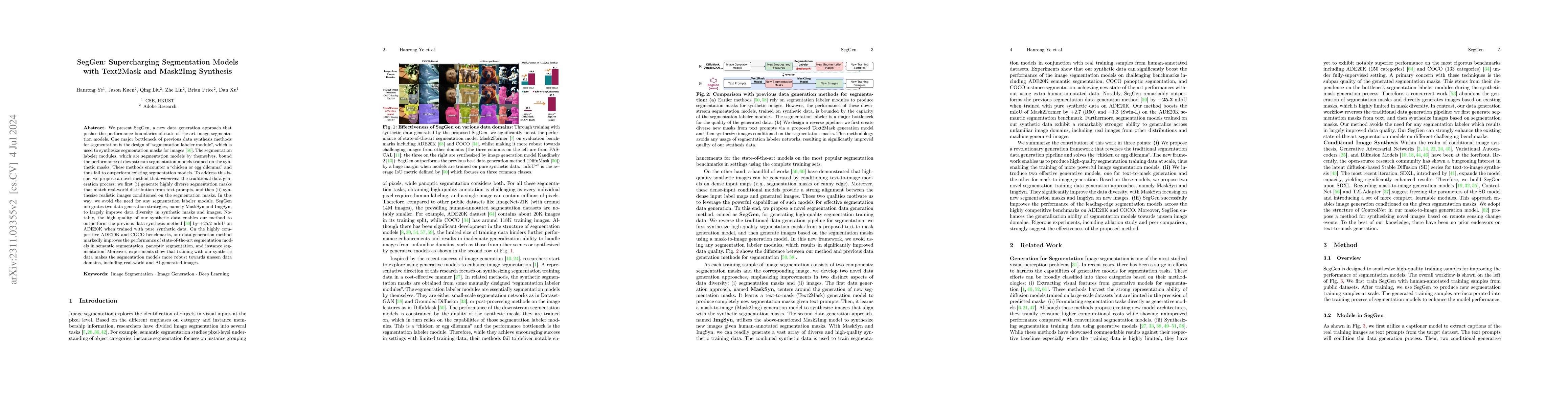 Thumbnail for SegGen: Supercharging Segmentation Models with Text2Mask and Mask2Img
  Synthesis