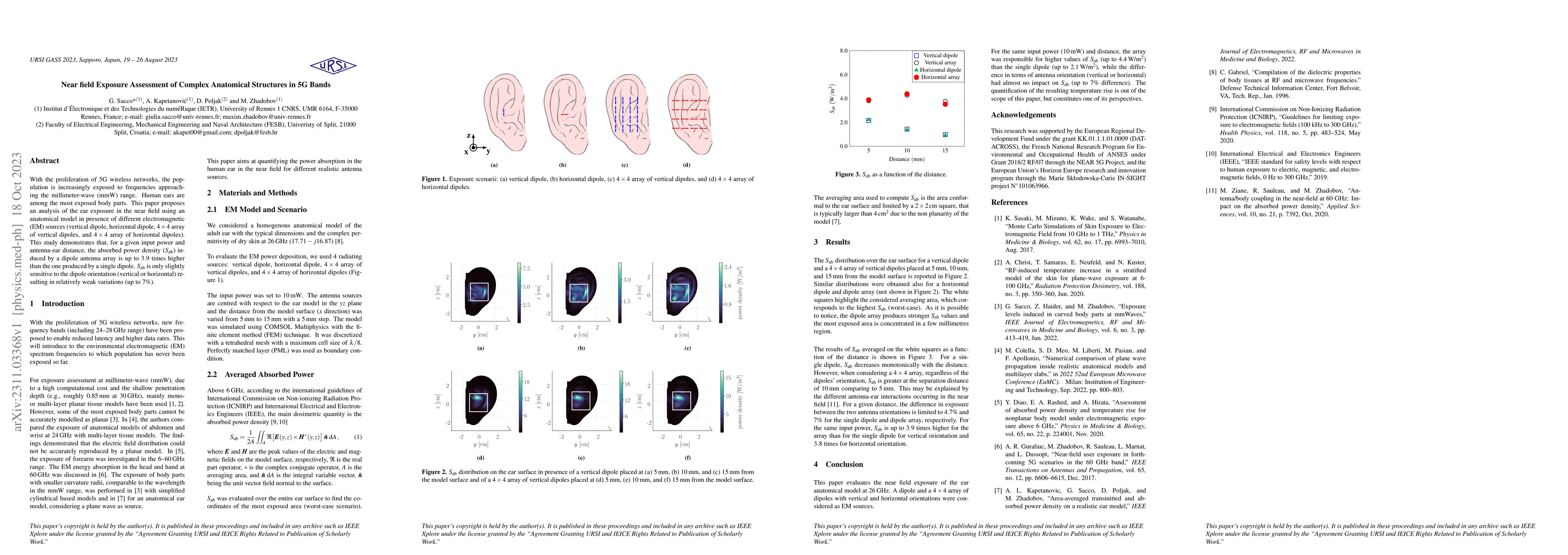 Thumbnail for Near field Exposure Assessment of Complex Anatomical Structures in 5G
  Bands