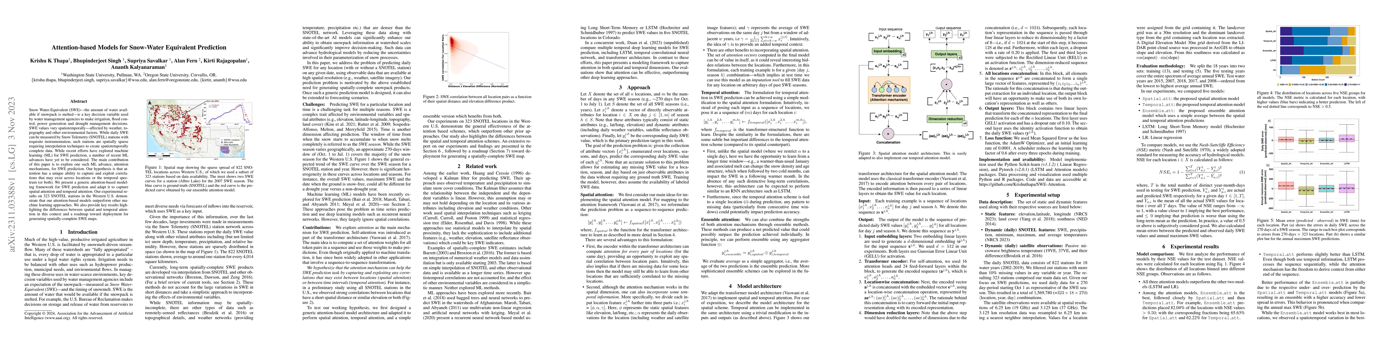 Thumbnail for Attention-based Models for Snow-Water Equivalent Prediction