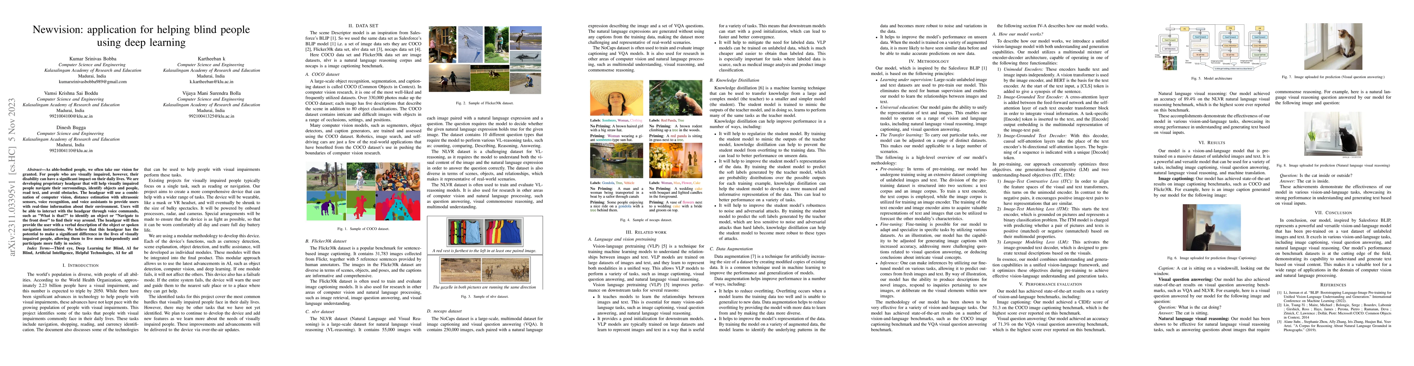 Thumbnail for Newvision: application for helping blind people using deep learning