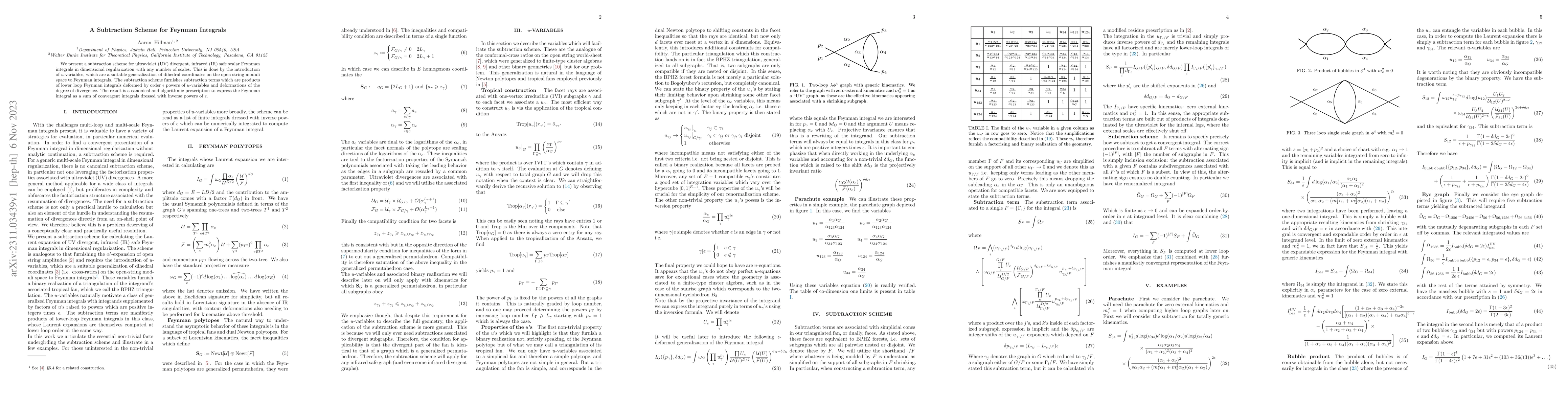 Thumbnail for A Subtraction Scheme for Feynman Integrals