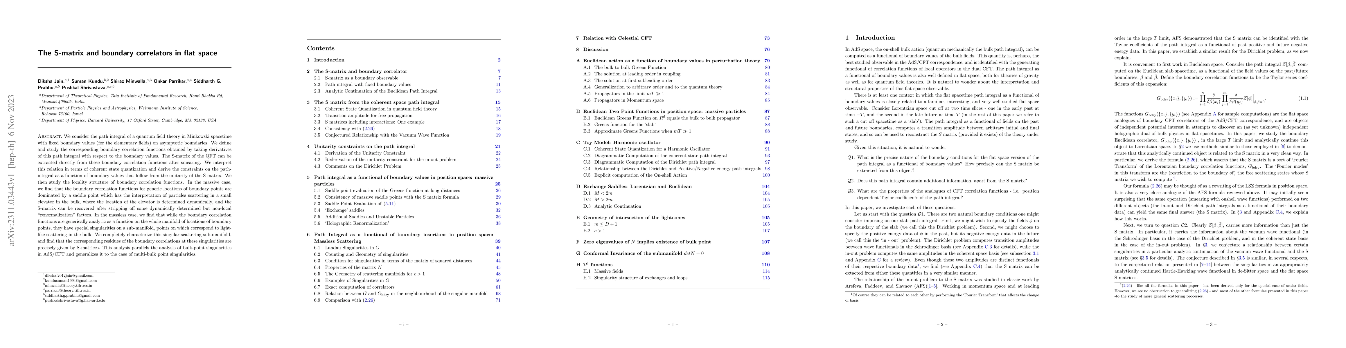 Thumbnail for The S-matrix and boundary correlators in flat space