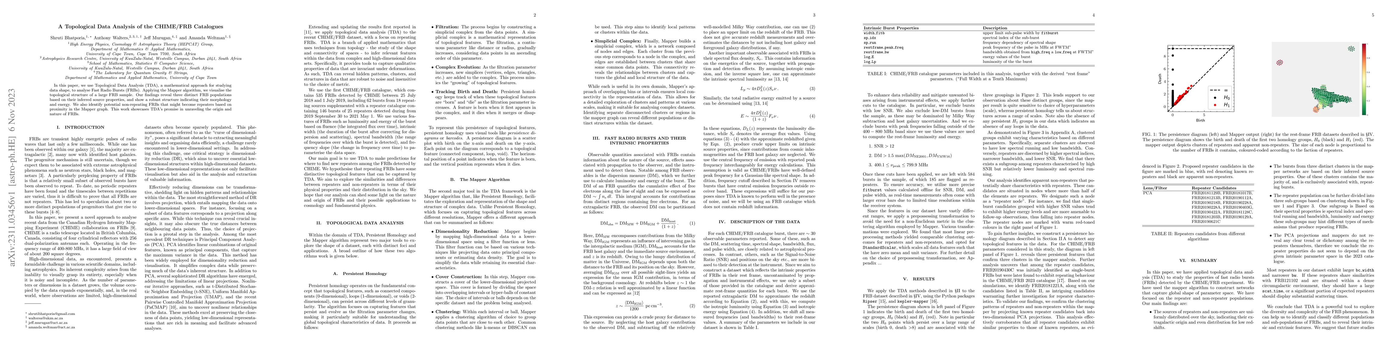 Thumbnail for A Topological Data Analysis of the CHIME/FRB Catalogues