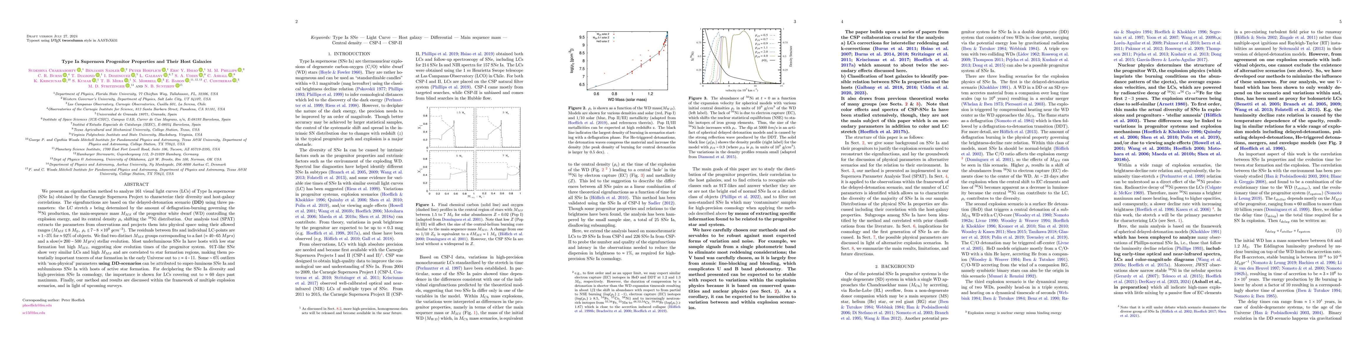 Thumbnail for Type Ia Supernova Progenitor Properties and Their Host Galaxies