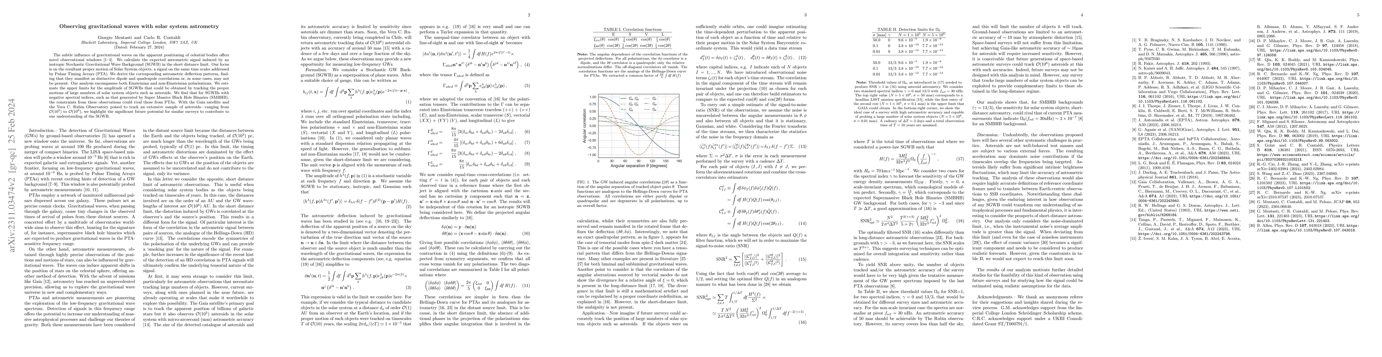Thumbnail for Observing gravitational waves with solar system astrometry