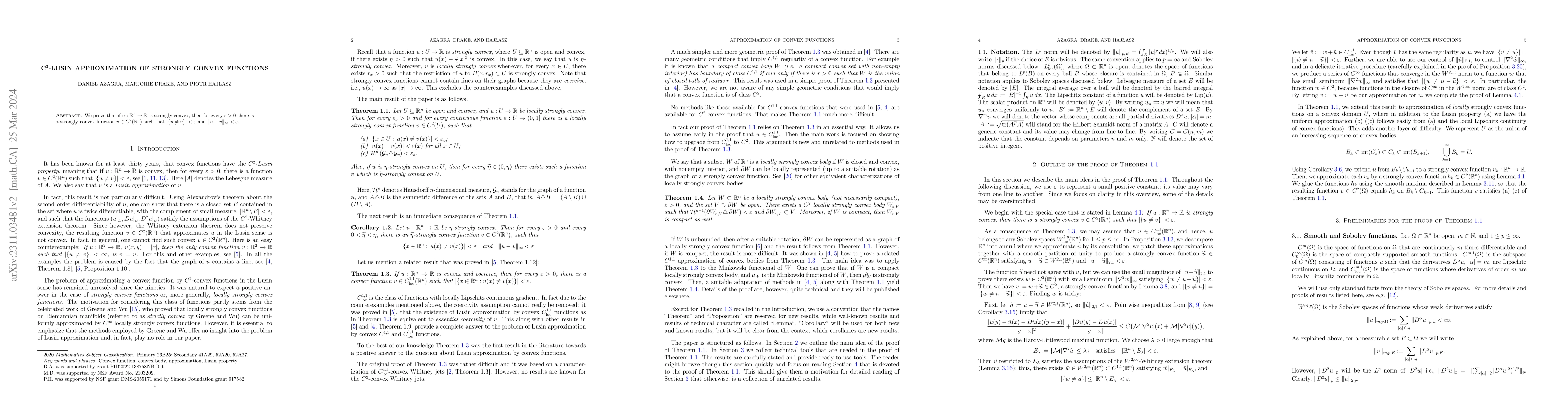 Thumbnail for $\mathbf{C^2}$-Lusin approximation of strongly convex functions