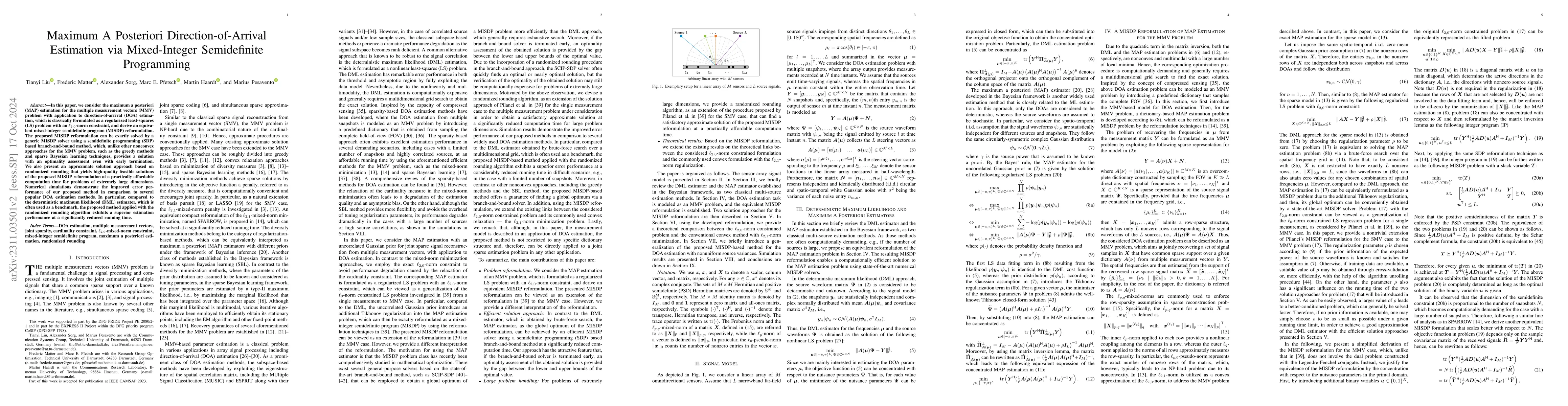 Thumbnail for Joint Sparse Estimation with Cardinality Constraint via Mixed-Integer
  Semidefinite Programming