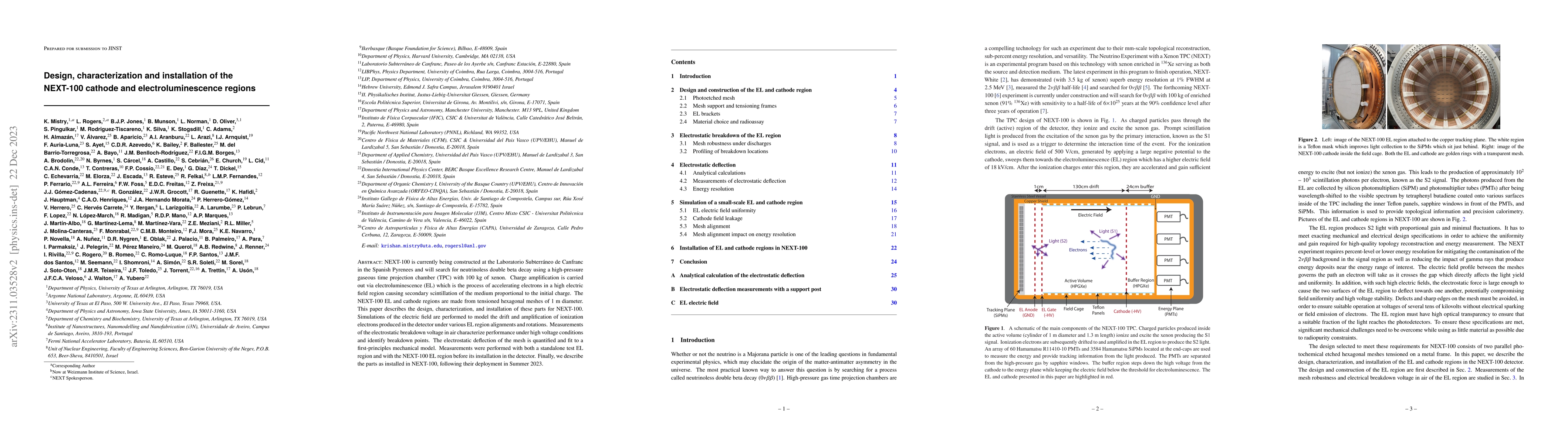 Thumbnail for Design, characterization and installation of the NEXT-100 cathode and
  electroluminescence regions