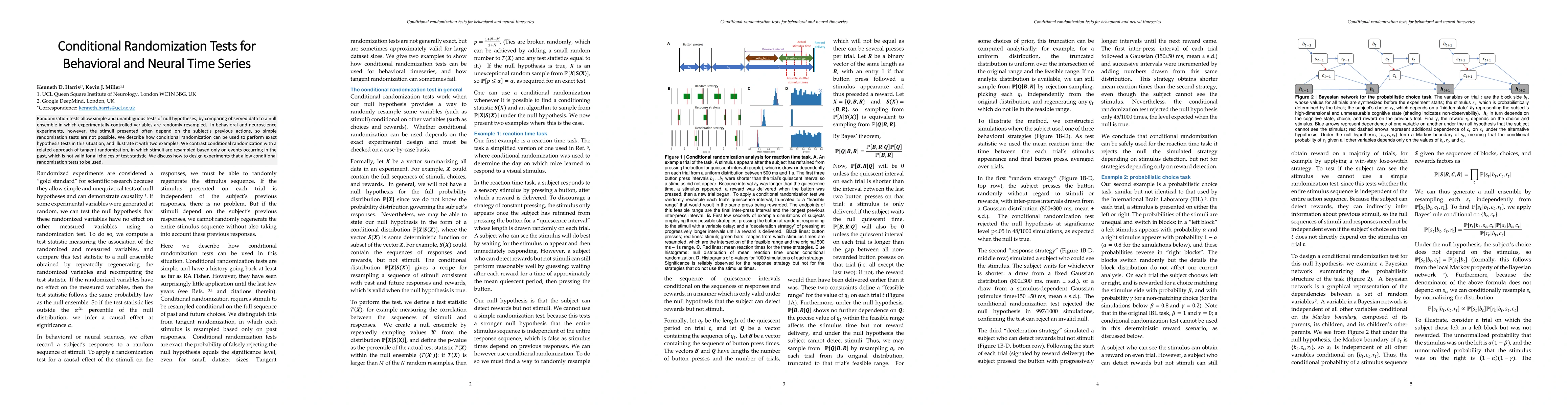 Thumbnail for Conditional Randomization Tests for Behavioral and Neural Time Series