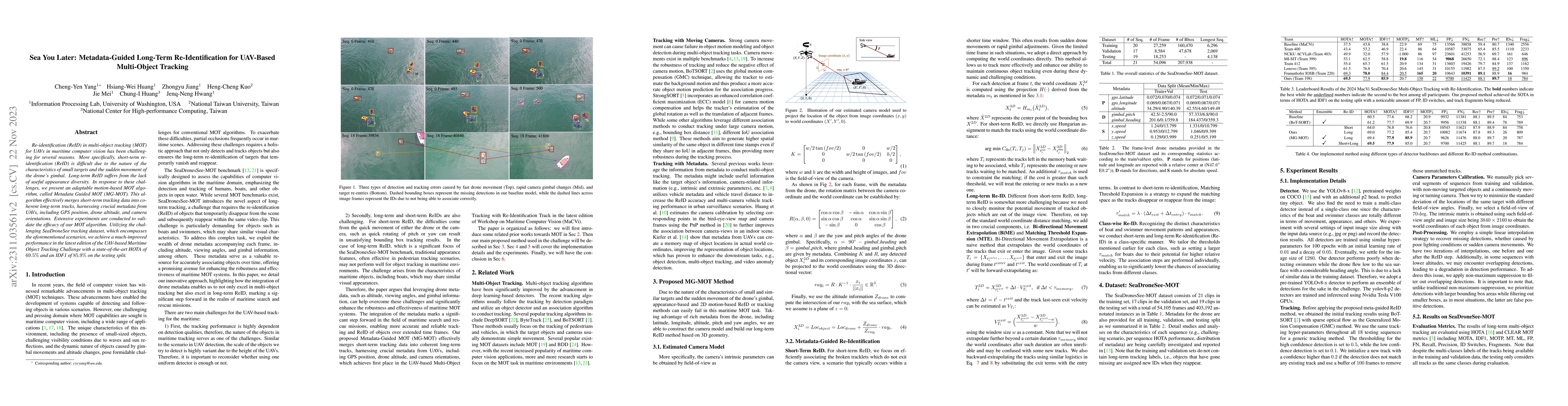 Thumbnail for Sea You Later: Metadata-Guided Long-Term Re-Identification for UAV-Based
  Multi-Object Tracking