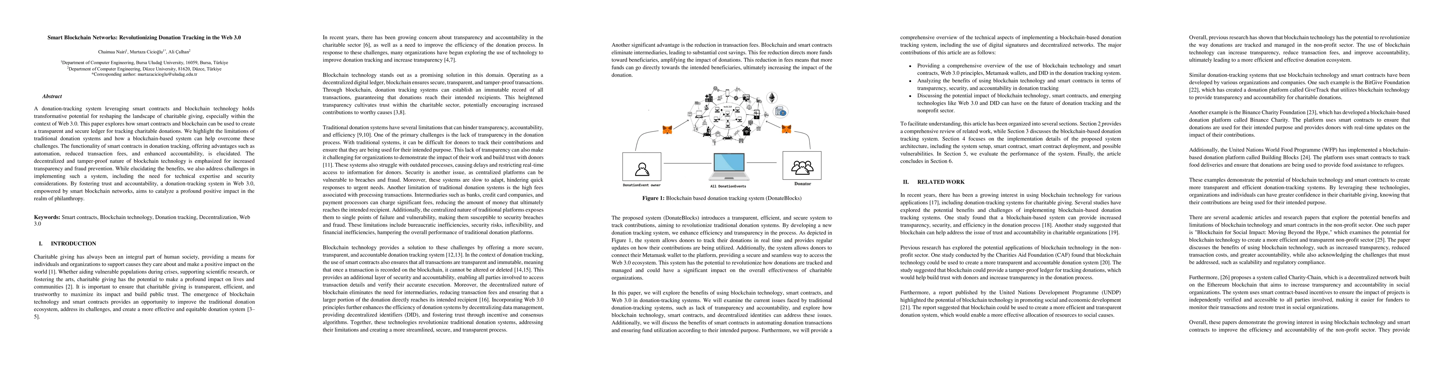 Thumbnail for Smart Blockchain Networks: Revolutionizing Donation Tracking in the Web
  3.0