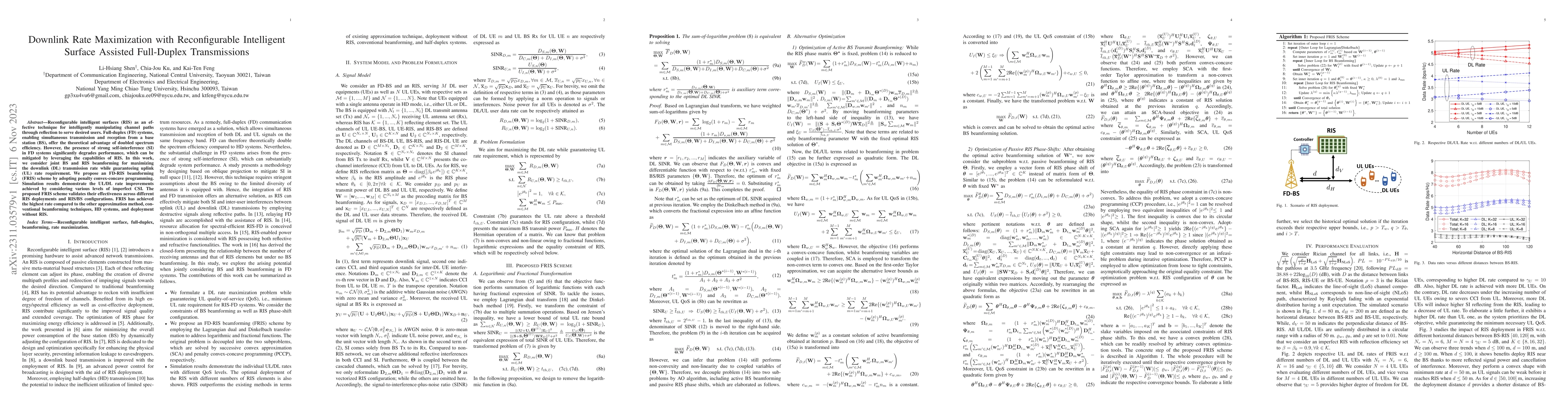 Thumbnail for Downlink Rate Maximization with Reconfigurable Intelligent Surface
  Assisted Full-Duplex Transmissions