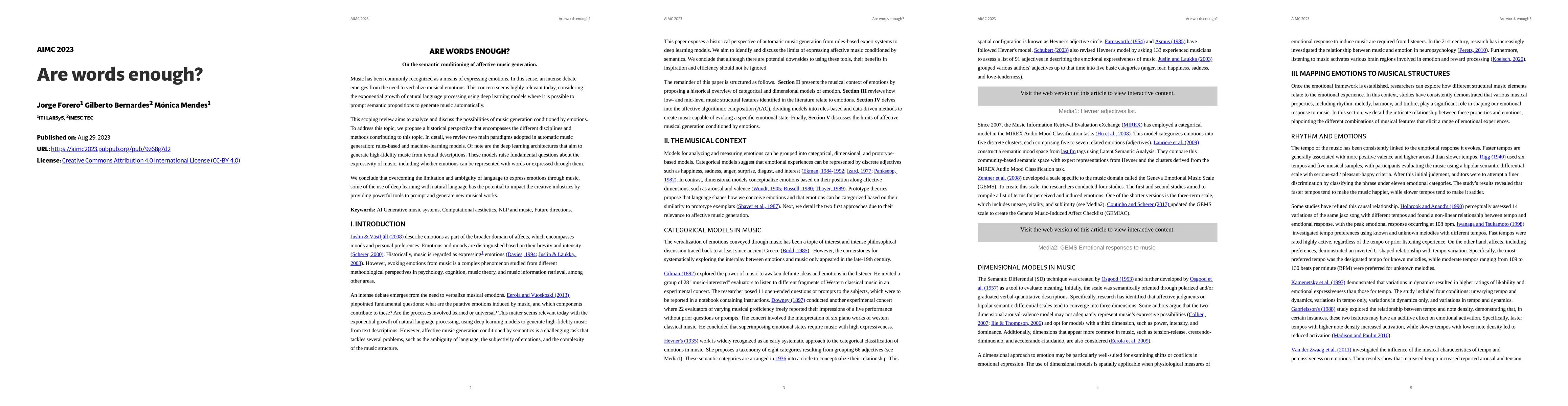 Thumbnail for Are Words Enough? On the semantic conditioning of affective music
  generation