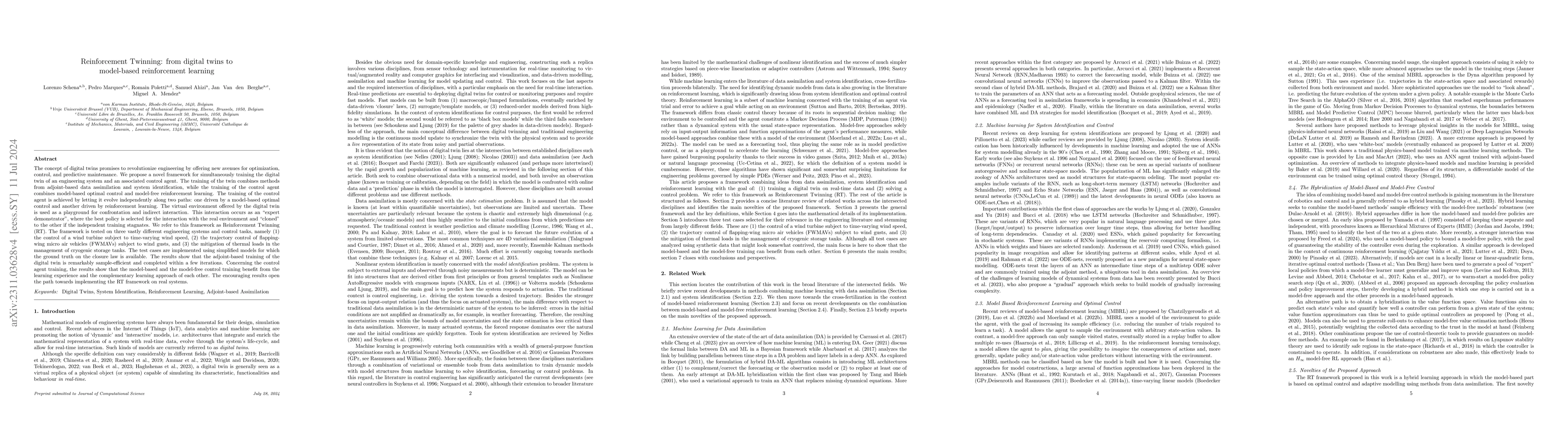 Thumbnail for Reinforcement Twinning: from digital twins to model-based reinforcement
  learning