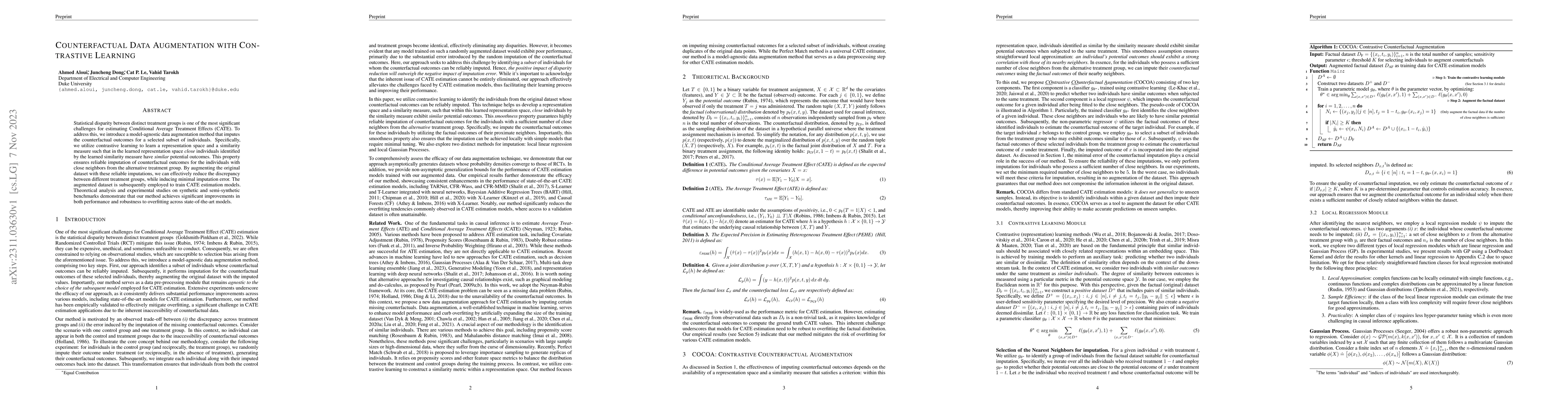Thumbnail for Counterfactual Data Augmentation with Contrastive Learning