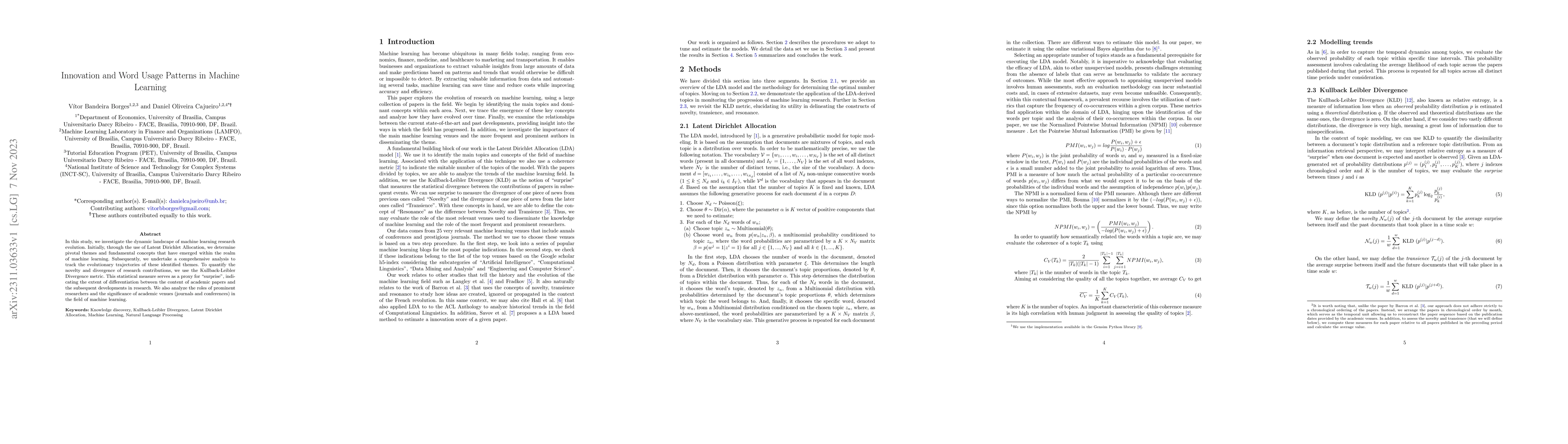 Thumbnail for Innovation and Word Usage Patterns in Machine Learning
