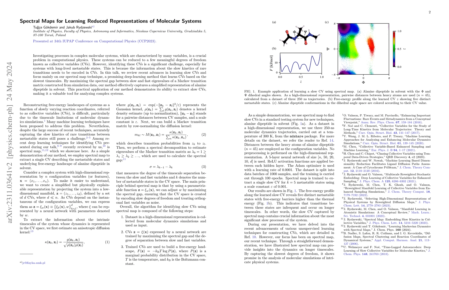 Thumbnail for Spectral Maps for Learning Reduced Representations of Molecular Systems
