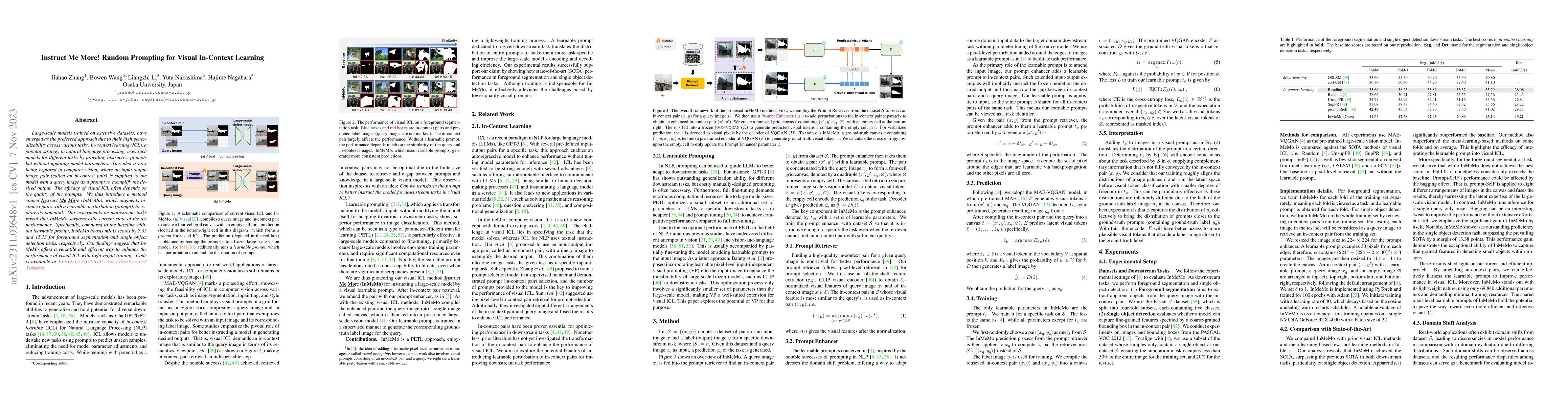 Thumbnail for Instruct Me More! Random Prompting for Visual In-Context Learning