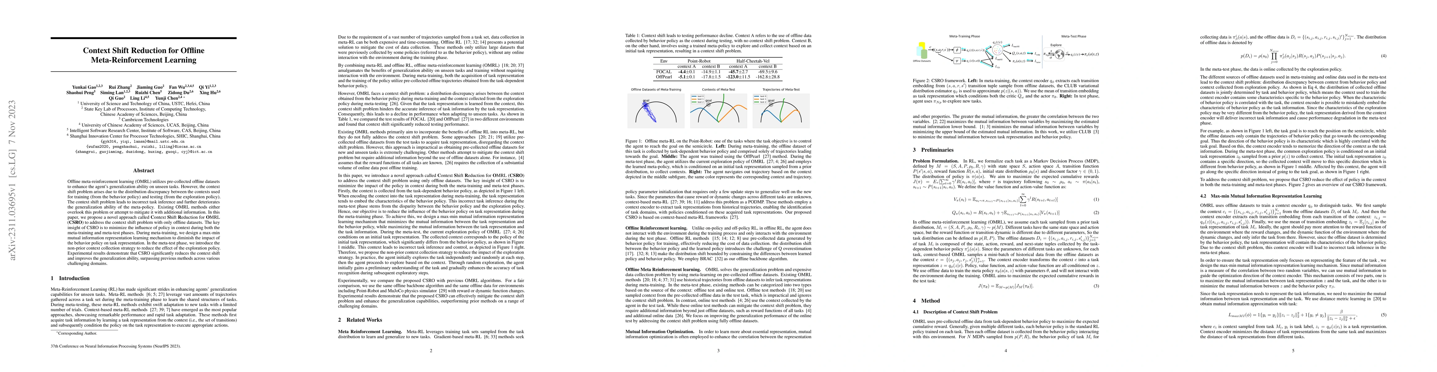 Thumbnail for Context Shift Reduction for Offline Meta-Reinforcement Learning