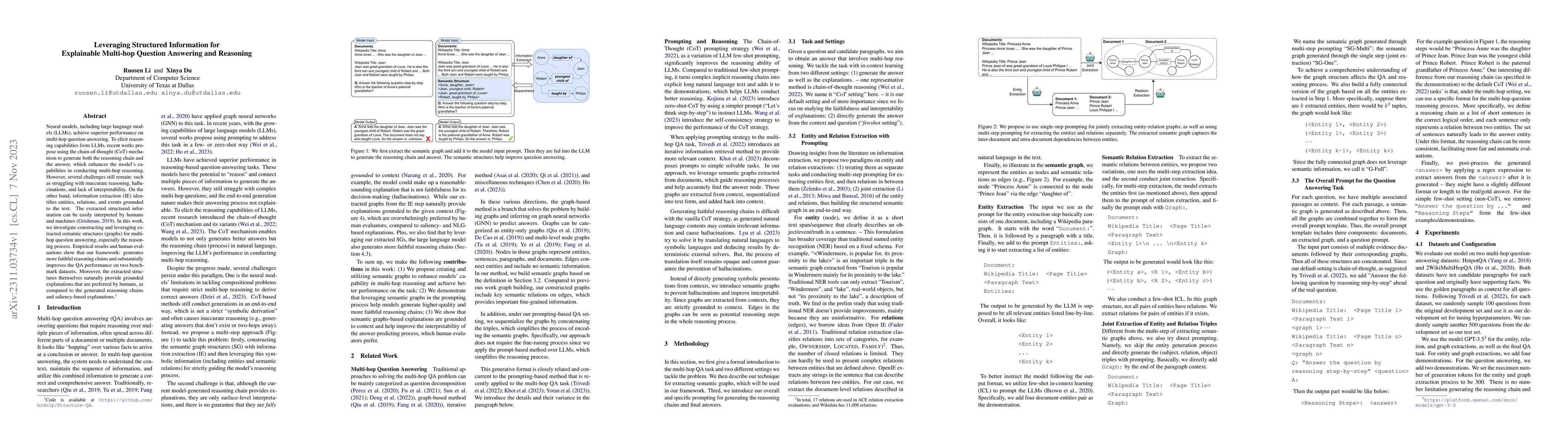 Thumbnail for Leveraging Structured Information for Explainable Multi-hop Question
  Answering and Reasoning