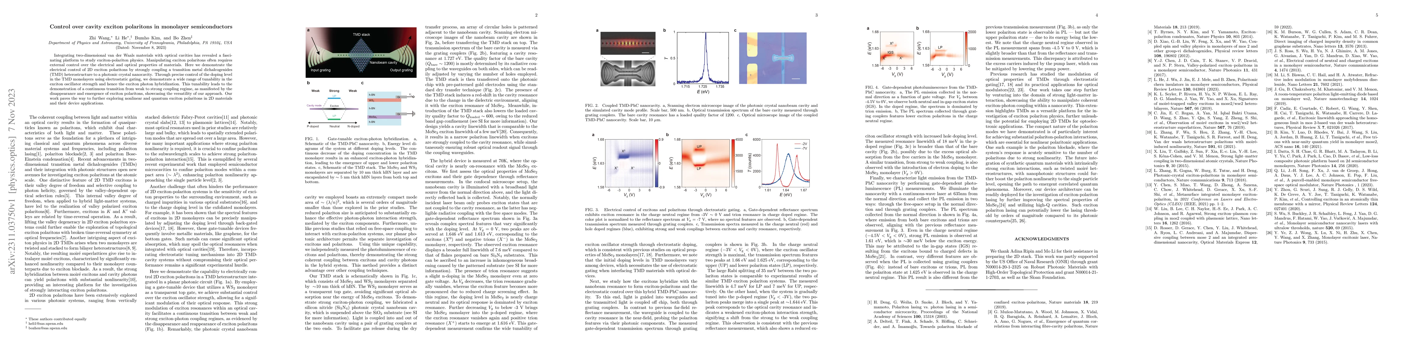 Thumbnail for Control over cavity exciton polaritons in monolayer semiconductors