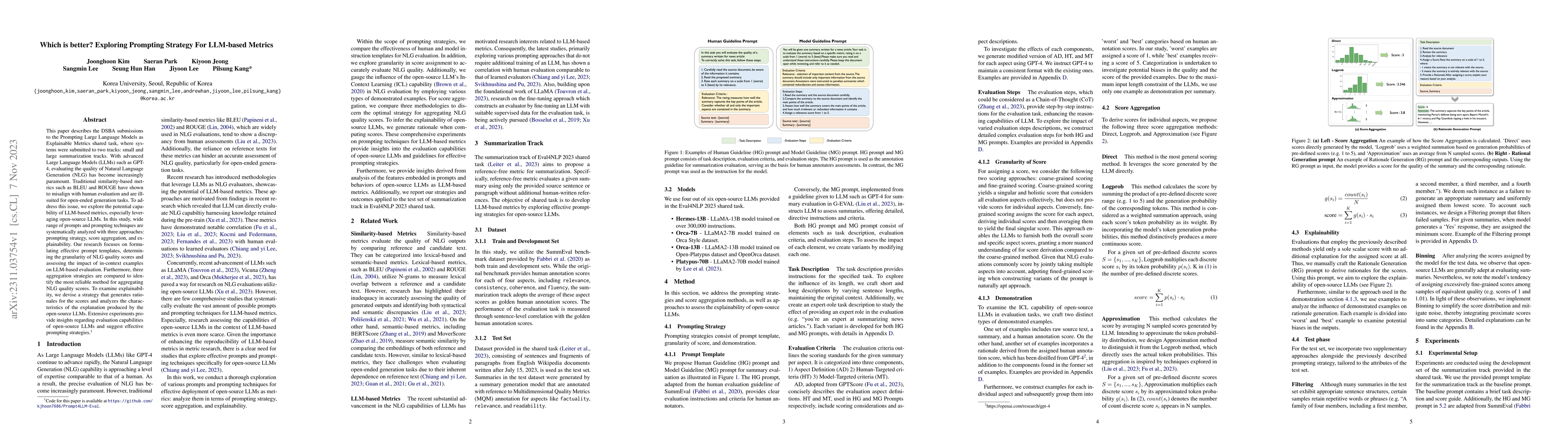 Thumbnail for Which is better? Exploring Prompting Strategy For LLM-based Metrics