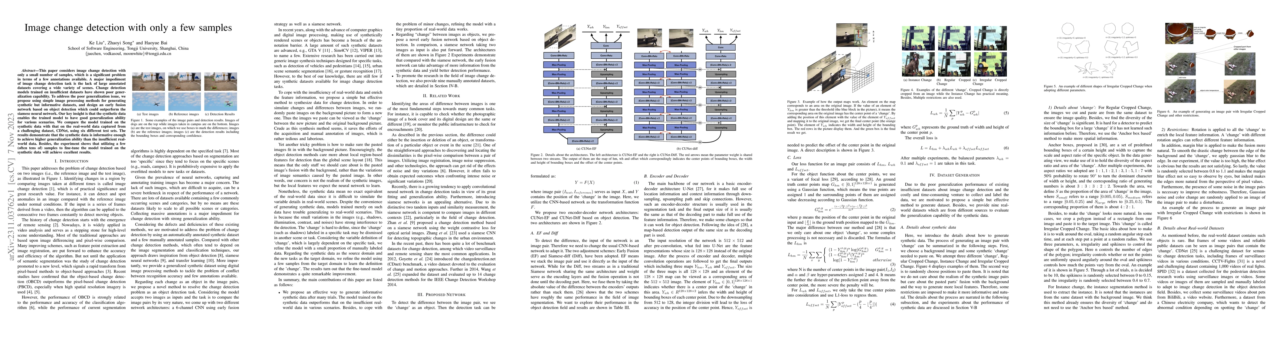 Thumbnail for Image change detection with only a few samples