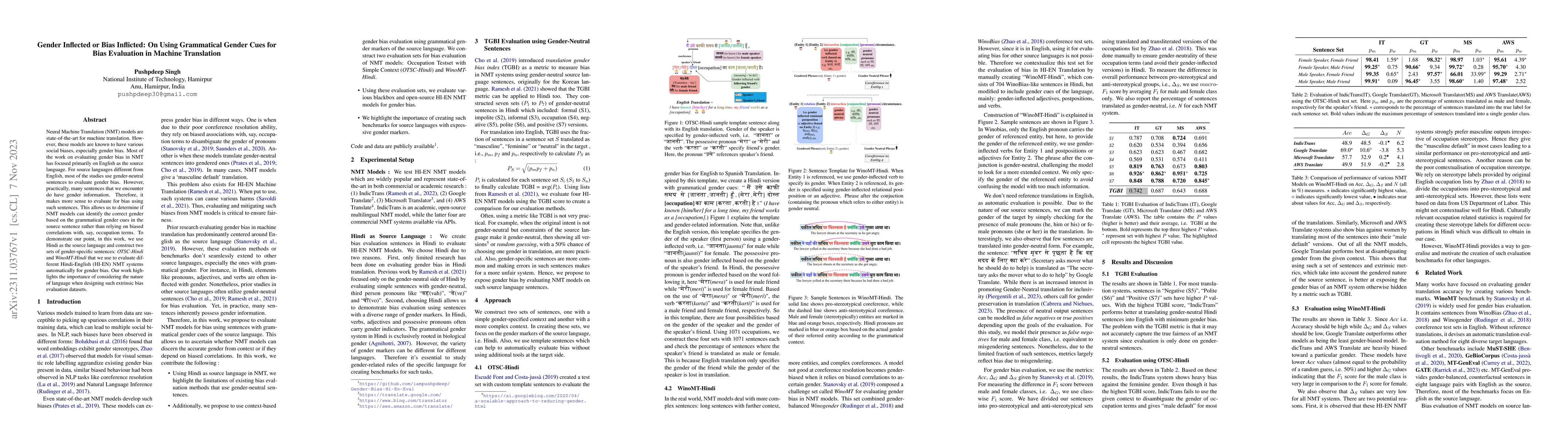 Thumbnail for Gender Inflected or Bias Inflicted: On Using Grammatical Gender Cues for
  Bias Evaluation in Machine Translation