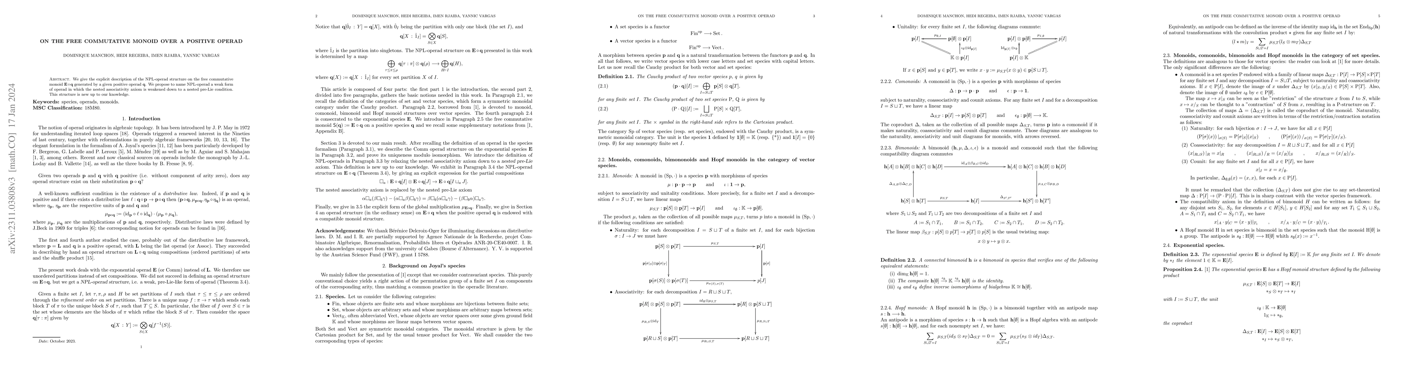 Thumbnail for On the free commutative monoid over a positive operad