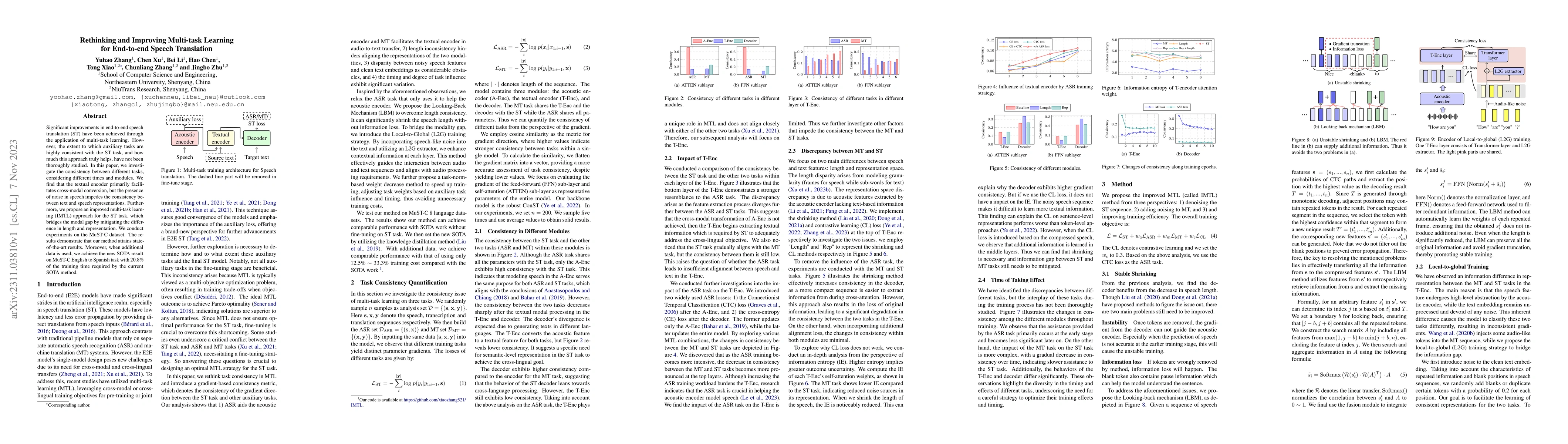 Thumbnail for Rethinking and Improving Multi-task Learning for End-to-end Speech
  Translation