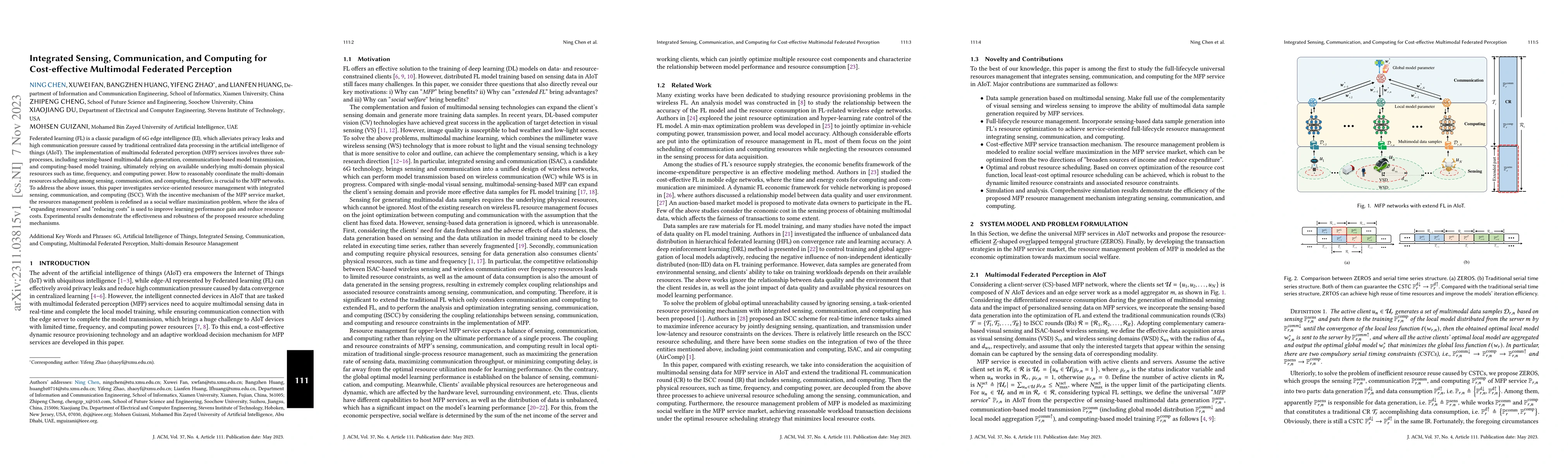 Thumbnail for Integrated Sensing, Communication, and Computing for Cost-effective
  Multimodal Federated Perception