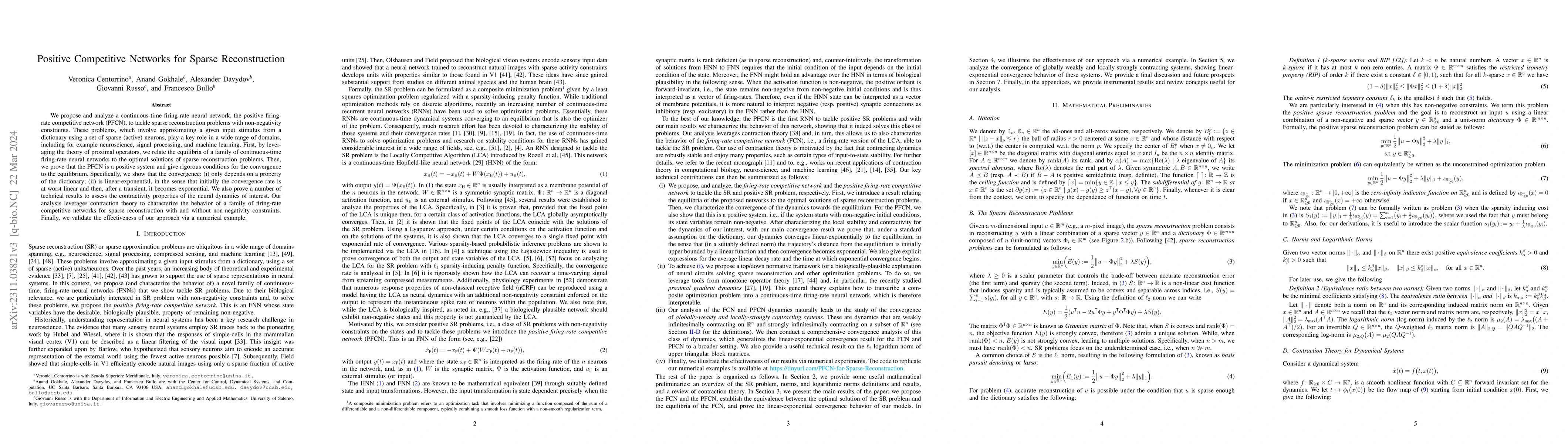 Thumbnail for Positive Competitive Networks for Sparse Reconstruction