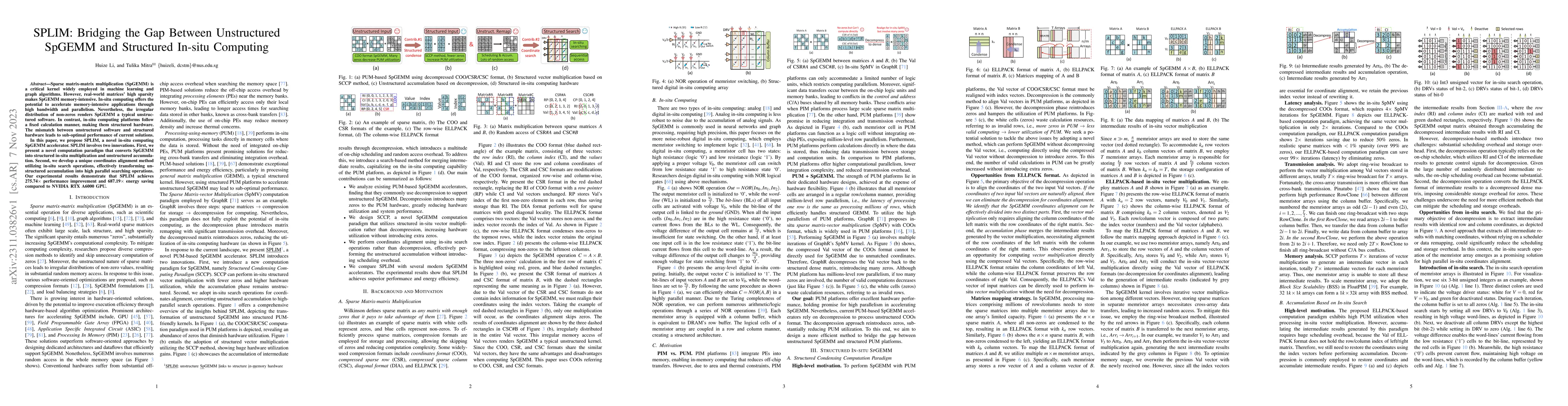 Thumbnail for Accelerating Unstructured SpGEMM using Structured In-situ Computing