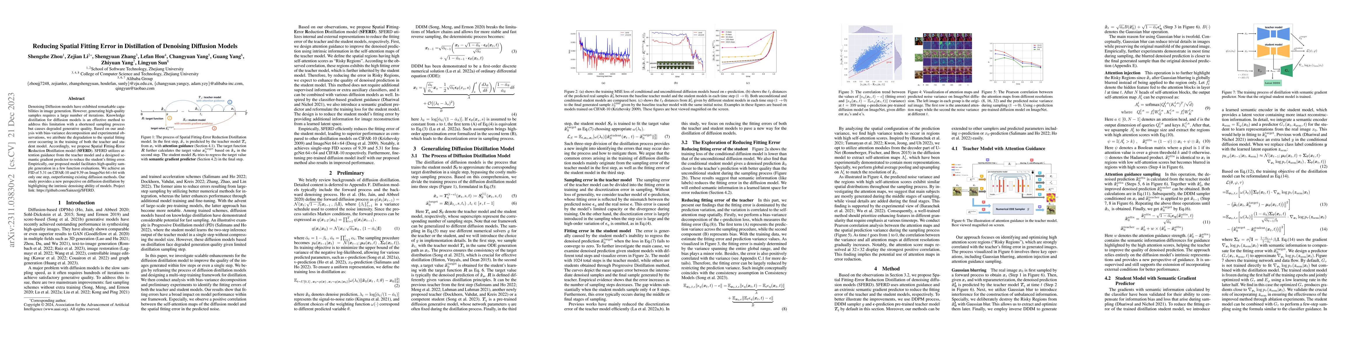 Thumbnail for Reducing Spatial Fitting Error in Distillation of Denoising Diffusion
  Models