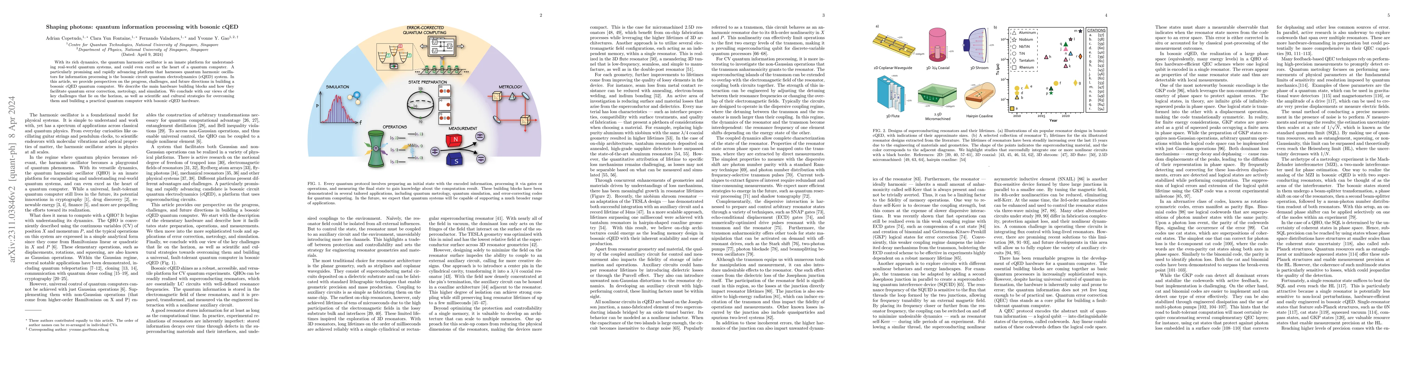 Thumbnail for Shaping photons: quantum computation with bosonic cQED