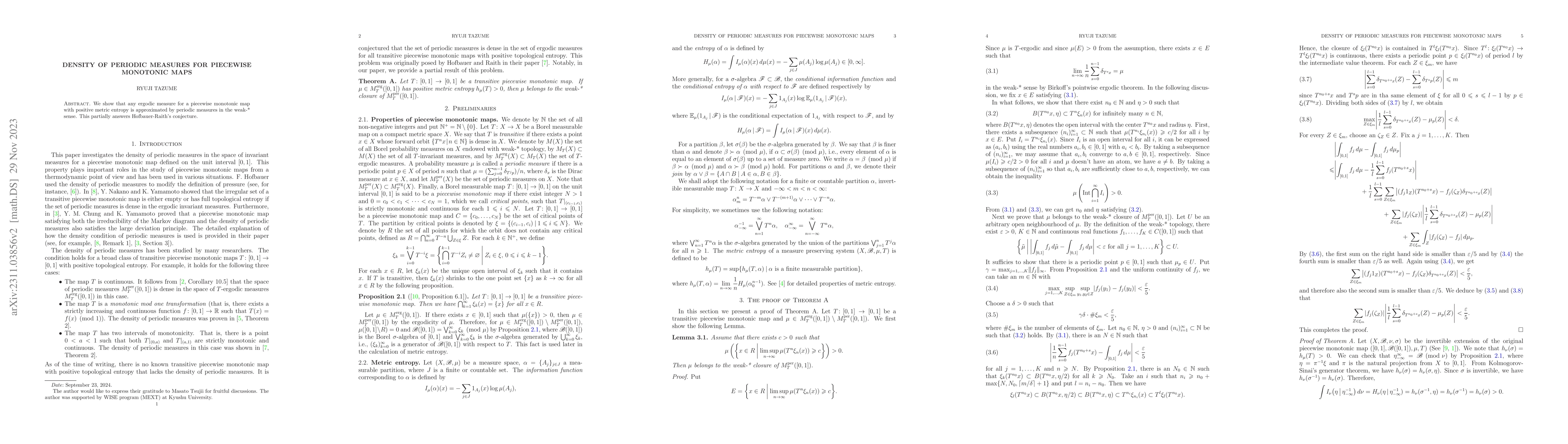 Thumbnail for Density of periodic measures for piecewise monotonic maps