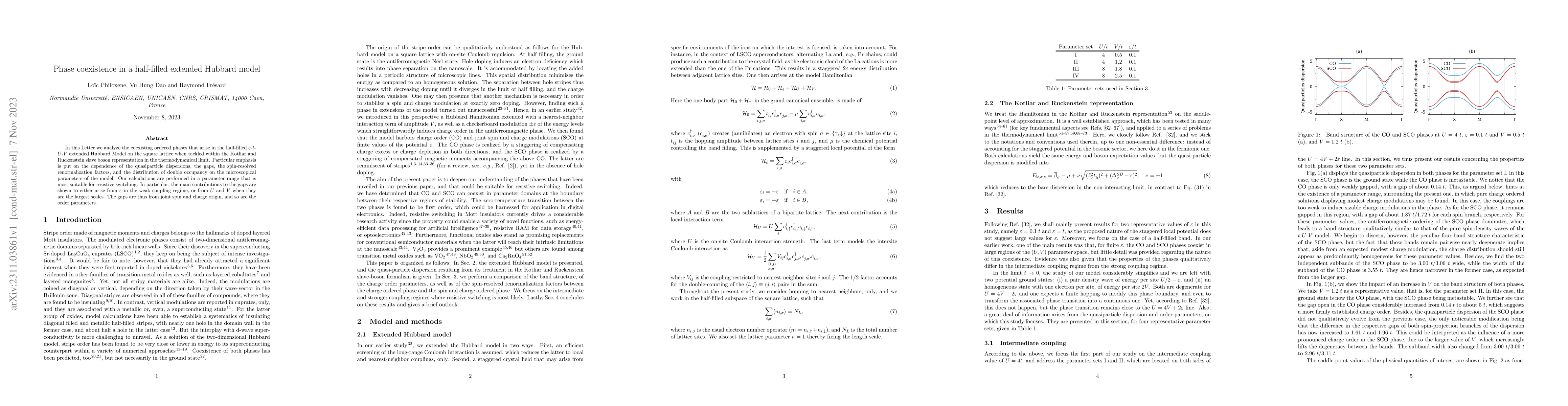 Thumbnail for Phase coexistence in a half-filled extended Hubbard model