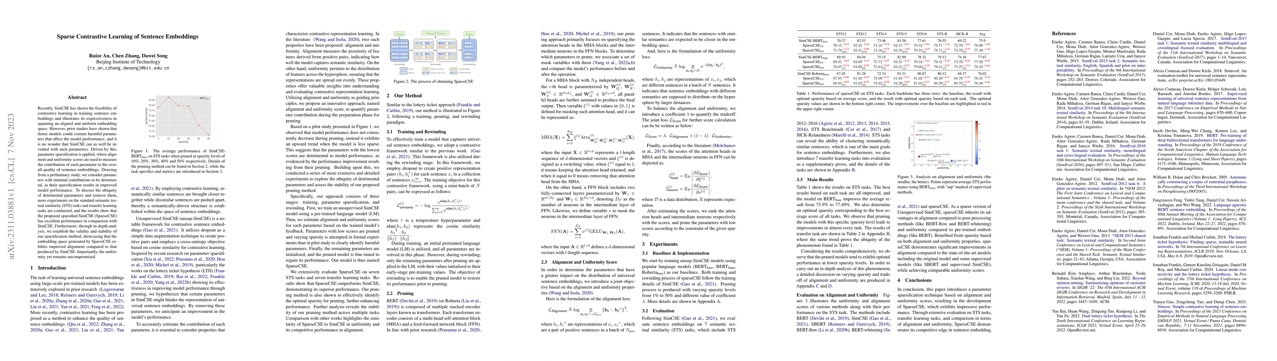 Thumbnail for Sparse Contrastive Learning of Sentence Embeddings
